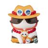 MEGA CAT PROJECT One Piece Nyampis Going To Be the Pirate 30mm PVC Painted Finished Figure Nyan! I'm King! [Resale] (BOX) Approx.