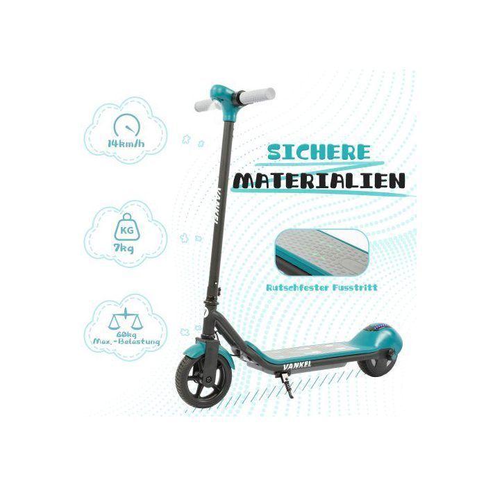 Elsparkcykel - LEAWIN - Räckvidd 5-8 km - Max 14 km/h - Bluetooth - Elektronisk broms - Grön