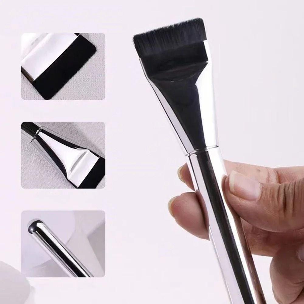 Korean Flat Head Ultra-thin Concealer Brush Korean Foundation Brush  Makeup Facial Mask