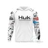 Mens UPF 50 Quick-Dry Fishing Shirt With Hood Long Sleeve Breathable Outdoor T-Shirt Angling Wear
