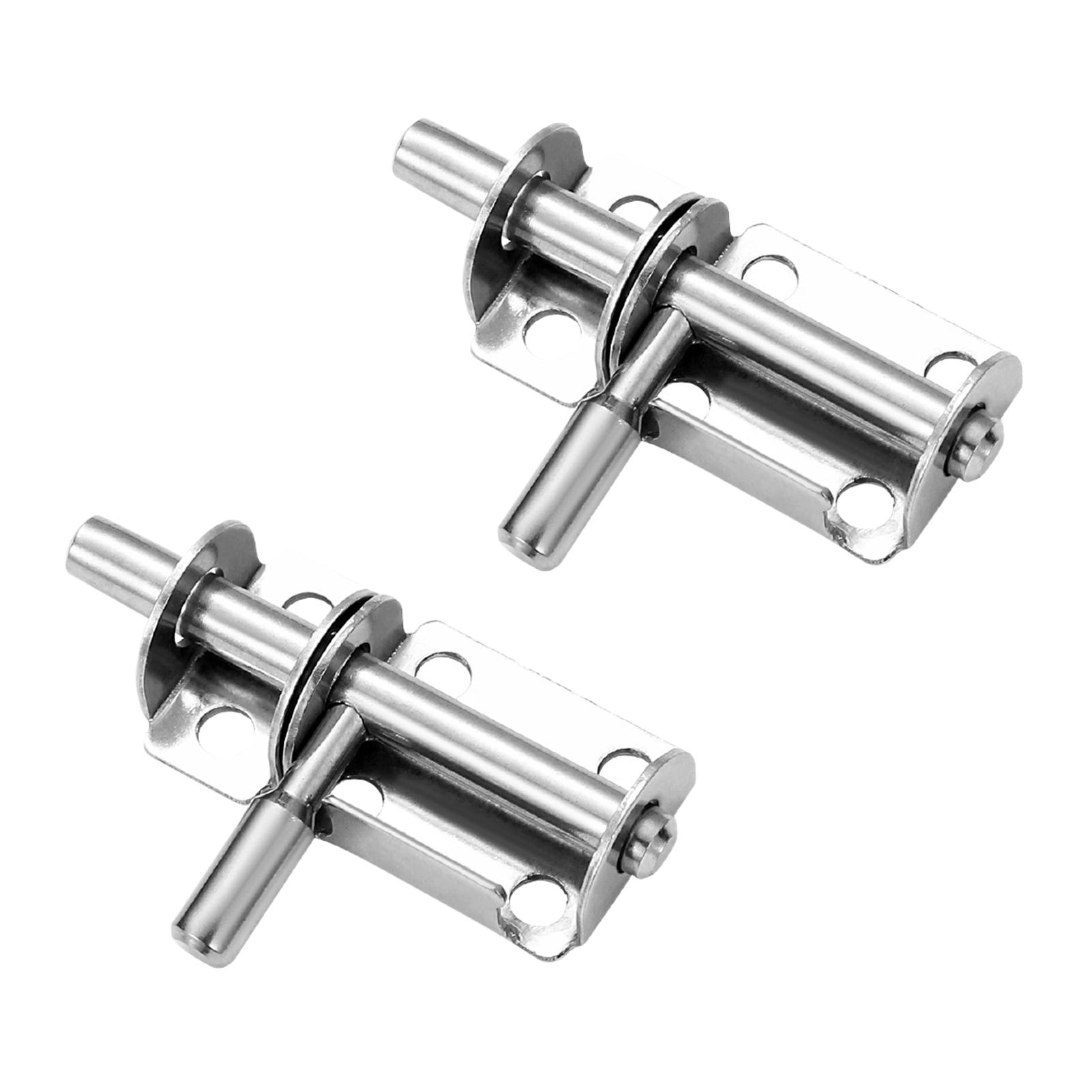 2pcs/set Thickened Stainless Steel Latch Sturdy And Corrosion Resistant Latch Stainless Spring Latch