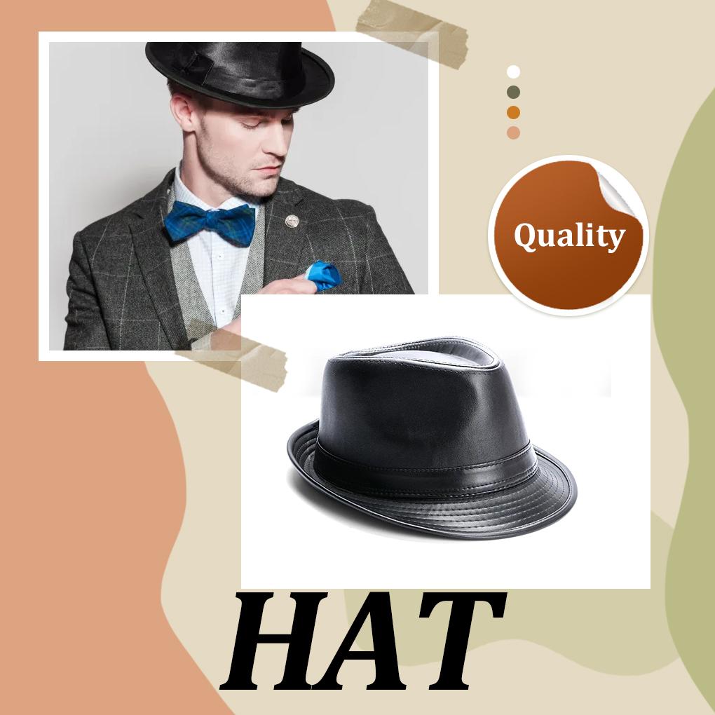 Cappello Fedora Vintage Elegante e Classico da Uomo per Tutte le Stagioni Aggiungi Fascino agli Outfit Cappello Vintage