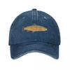 Brown Trout Baseball Cap Fishing cap golf hat genuine party Hat Horse Hat Hats Unisex Womens