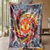 Manchester United Theme Blanket Soft Flannel Blanket Plush Throw Blanket Cozy Sofa Bed Blanket for Home Decor