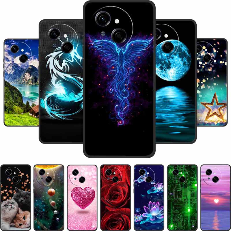 For Tecno Spark Go 1 S Case Coque Black Silicone Soft Phone Case For Tecno Spark 40C Go 1S Pop 9 4G Back Cover Case 40 C Funda