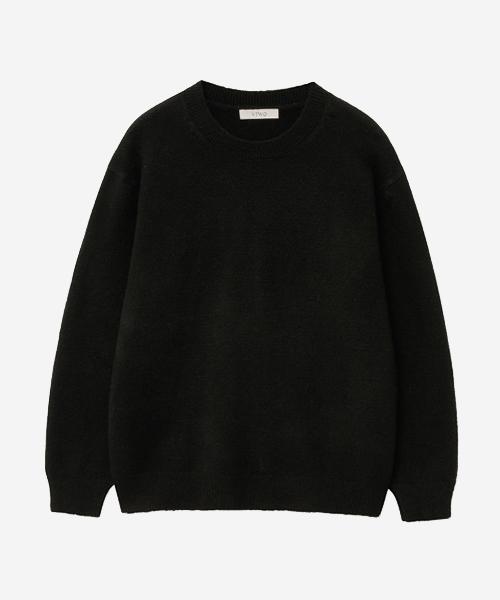 VTWO Essential Soft Round Knit_Black