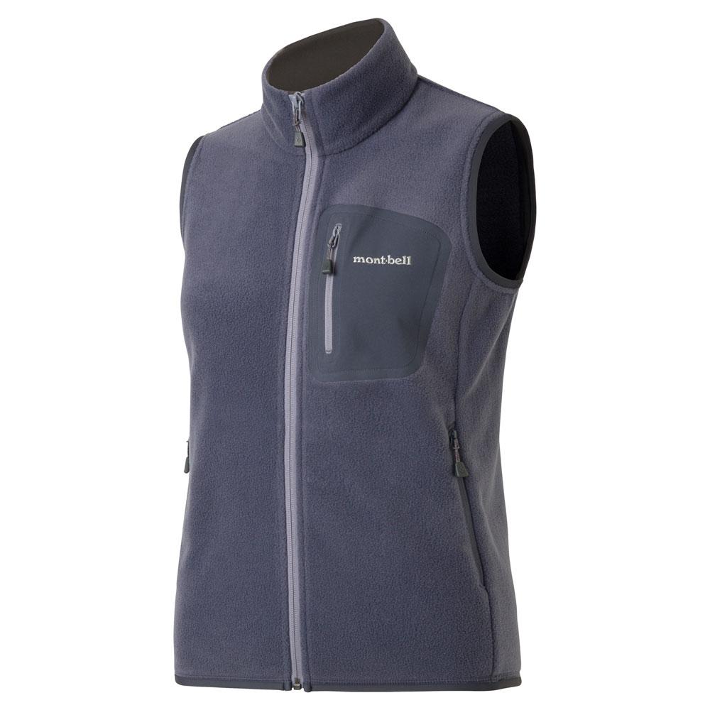 MONTBELL Comfort Skin-Friendly Ultra-Light Insulated Vest with Stand Collar Women's