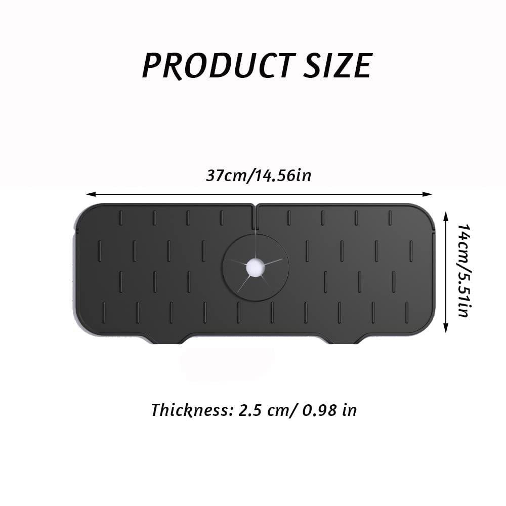 Silicone Kitchen Faucet Proof Handle Drip Collection Tray