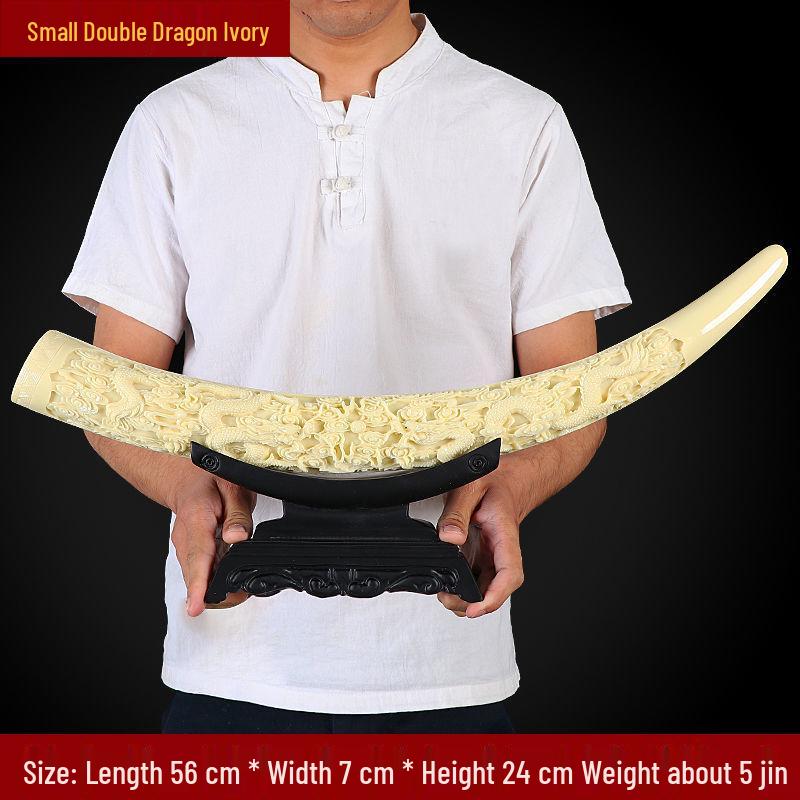 

Popular Double Dragon Ornament for Home & Office Decor - Ideal for Desk, Living Room, TV Stand, or Wine Cabinet