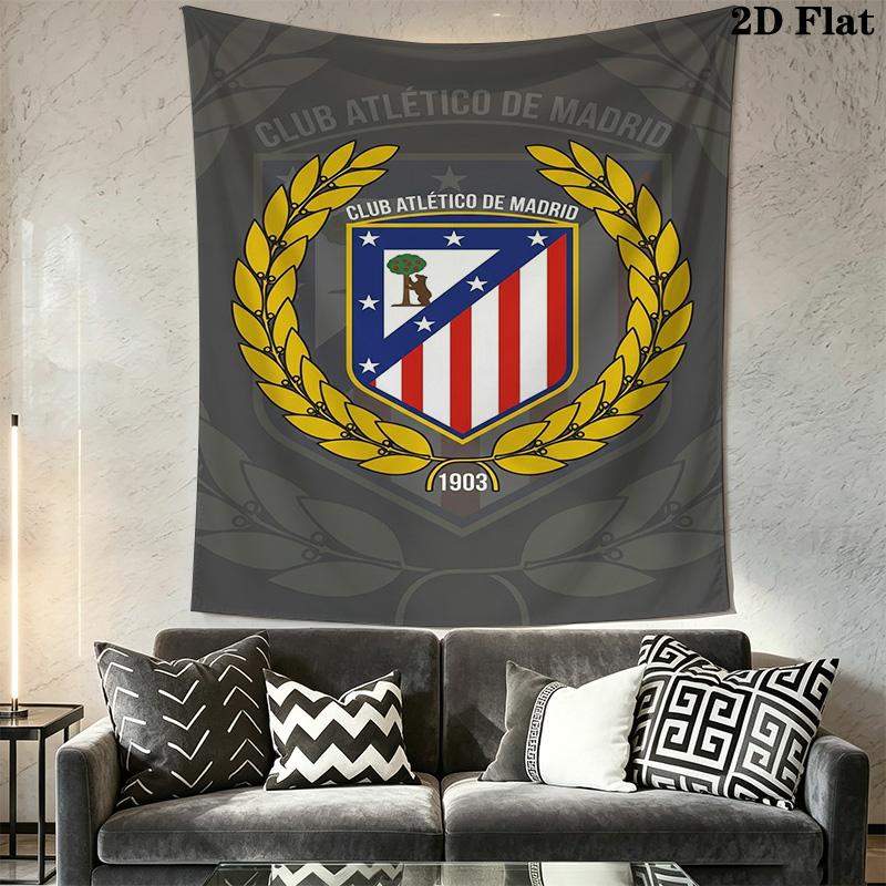 Atletico Madrid Crest Bedding 1 Duvet Cover 2 Pillowcase Without Core Bedding Set Christmas Birthday Gift Duvet Cover And Pillowcase Bedding