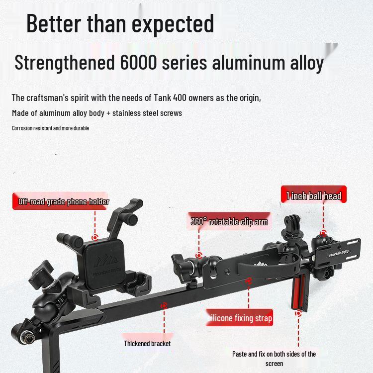 Applicable Tank 400 Center Console Bracket Extension & Handset Holder Accessory