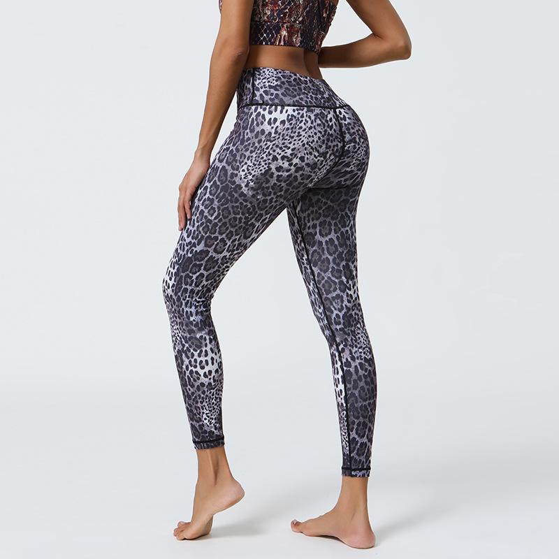 New Arrival Women's Yoga Leggings - High-Waisted, Fitted, Leopard Print Base Layer for Sports, Fitness and Yoga