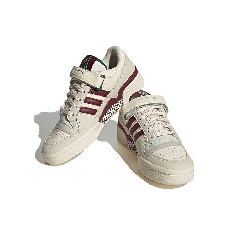 Adidas Forum 84 Lav Strikket Genser - Rød Dame Sneakers Krem Wonder-White Delt-Rød H03689
