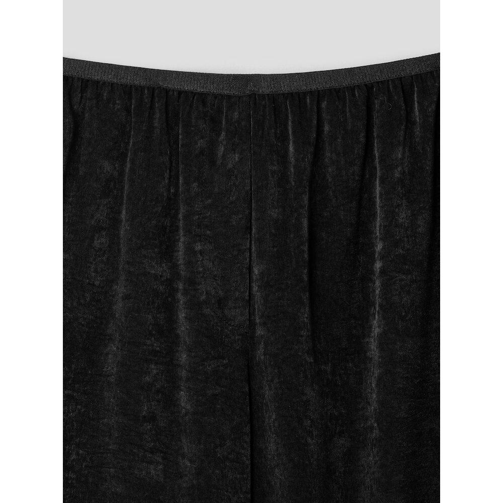 Anggae Velvet Satin Dancer Pants Black