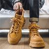 Autumn and winter new high-top shoes Martin leather boots tooling boots men's recreational locomotive boots labor insurance shoes men's