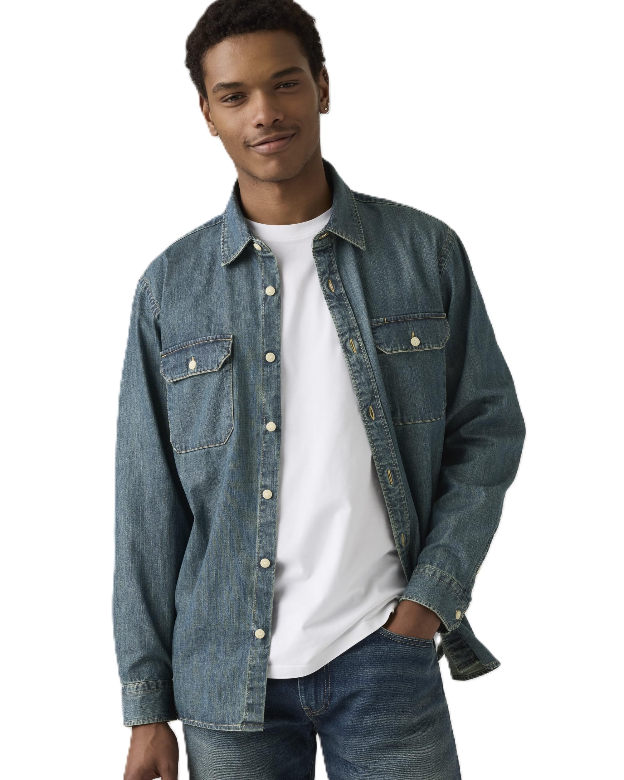 Levi s JACKSON WORKER Denim Worker Shirt Long Sleeve Men s 19573-0269 US M