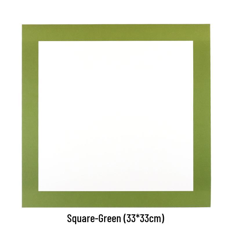 Children's Art Craft Cardstock: 20 Sheets of Colored, Thick, Square Paper with Round Borders