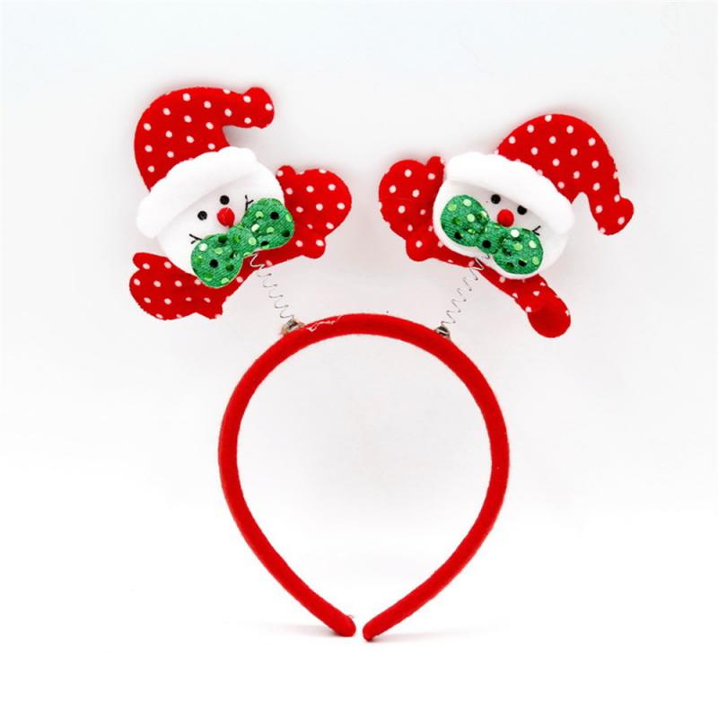 Cartoon Weihnachten Kopfschmuck Niedliche Hirschohr Geweih Haarnadeln Haarspangen Weihnachtsmann Schneemann Stirnband Haarband Kinder Kopfschmuck