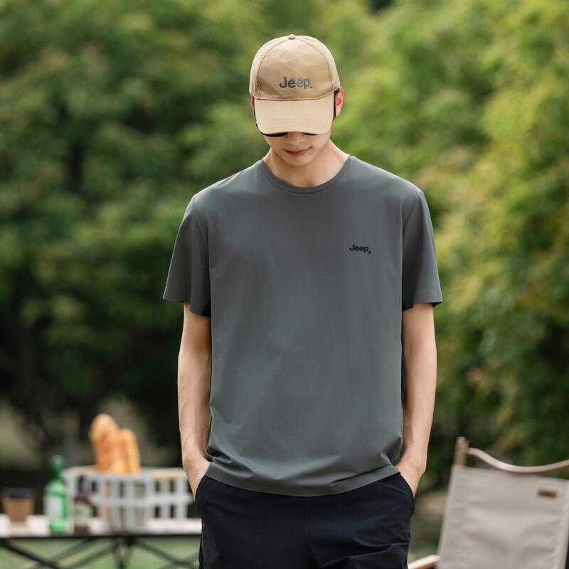 JEEP Men s Summer Thin Round Neck T-Shirt XL