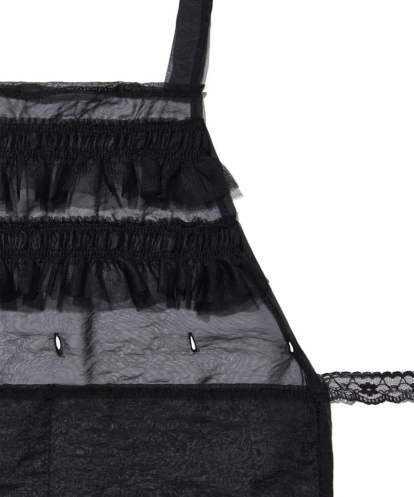 Peace Maker Ts 3Way Sheer Apron (Black)