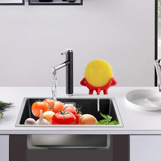 Suport Burete Imprimat 3D Suport Burete Drăguț Suspendat cu Scurgere Suport Burete Amuzant pentru Marginea Chiuvetei de Bucătărie pentru Blat