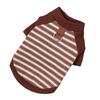 Cozy Striped Base Layer for Small & Medium Dogs - Two-Legged Fall/Winter Warmwear for Teddy & Bichon.