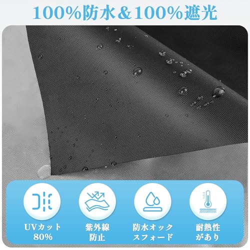 Thadavo Verdunkelungsfolie für Fenster, 4M Ultra-Lichtblockierendes Fensterglas, Sonnenschutzfolie, Fensterglas, 420d Oxford-Gewebe, Hitzeschutz, UV-Schutz