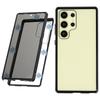 For Samsung Galaxy S24 Ultra Case with Anti-Spy Screen Protector Tempered Glass Metal Phone Cover Magnetic Clasp