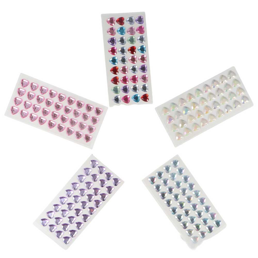 Laptop Bling Decorative Sticker Love Heart Rhinestone 3D Crystal Sticker DIY Children Toys