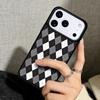 Capa Case for iPhone 17 Air 16 Pro Max 15 Plus 11 13 Mini 14 12 Back Phone Cover Red And Green Argyle Pattern