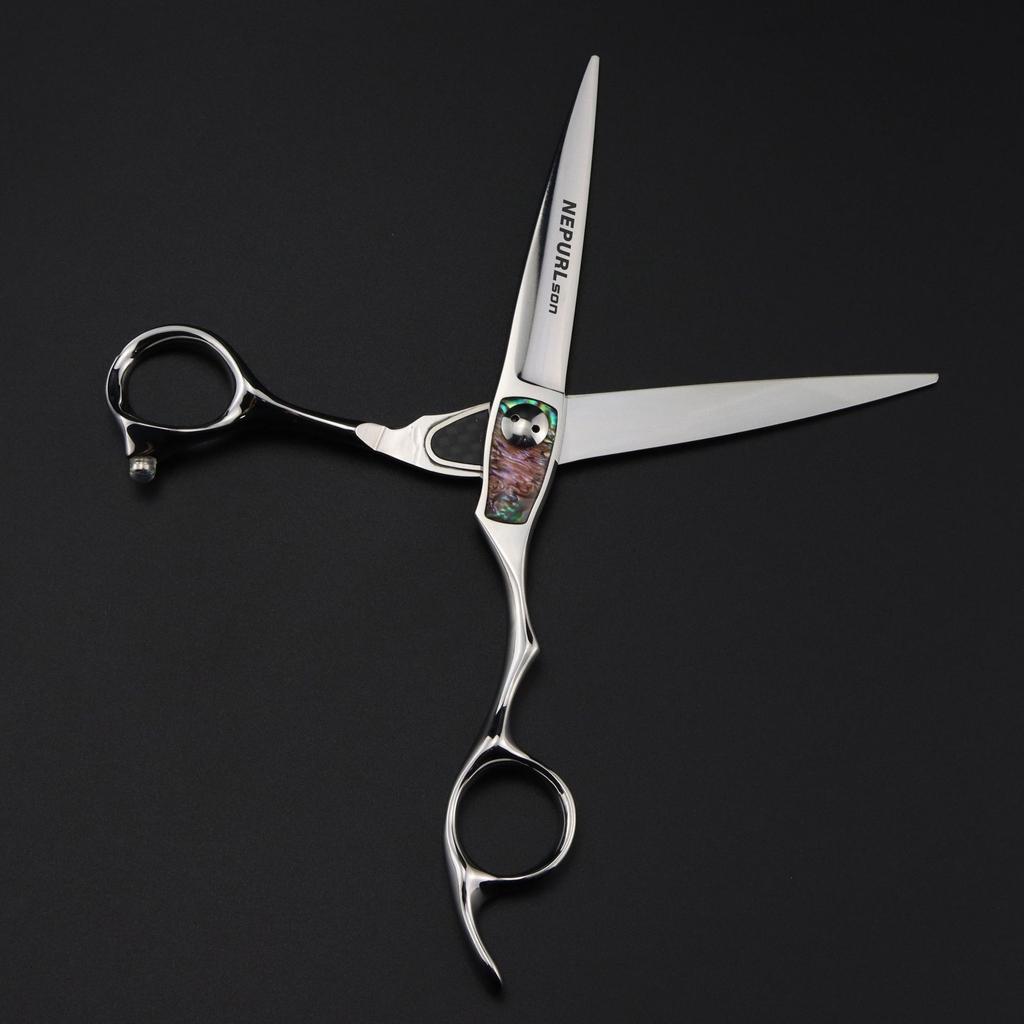 6,5 Zoll CNC-Prozess große Haarschere VG10 helle Innenklinge, Friseurschere Flachschnitt, speziell