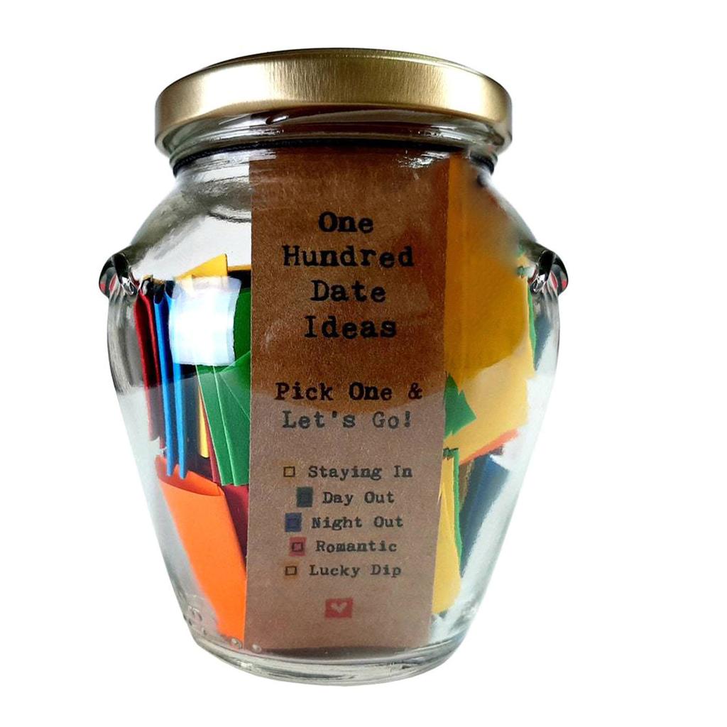 100 Date Ideas Glass Bottle Creative Glass Bottle Memo Valentines Day Date Ideas Can for Couple Anniversaries Girlfriend