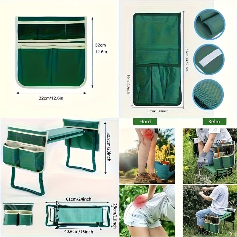 Sgabello da Giardino per Ginocchioni Seduta Ginocchioni Giardino Giardinaggio Sedia Ginocchioni Sgabello per Attrezzi da Giardino con Kit di Attrezzi Sgabello da Giardino per Ginocchioni