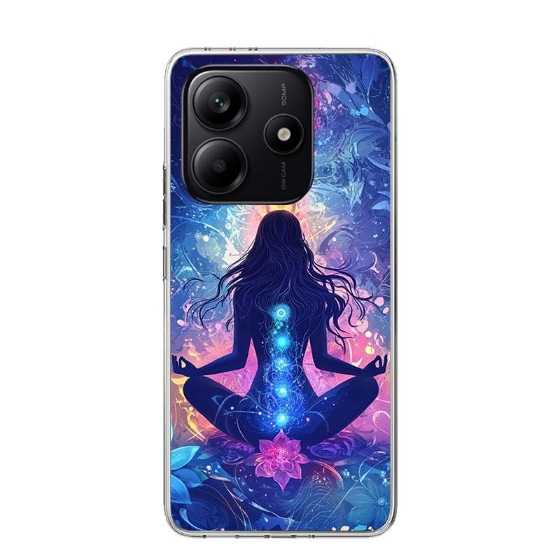 Yoga Chakra Spiritual Energy Universe Phone Case For Xiaomi Redmi Note 15 14 13 12S 12 Pro Plus 11S 11E 11 11T 10S 10 Art Soft P