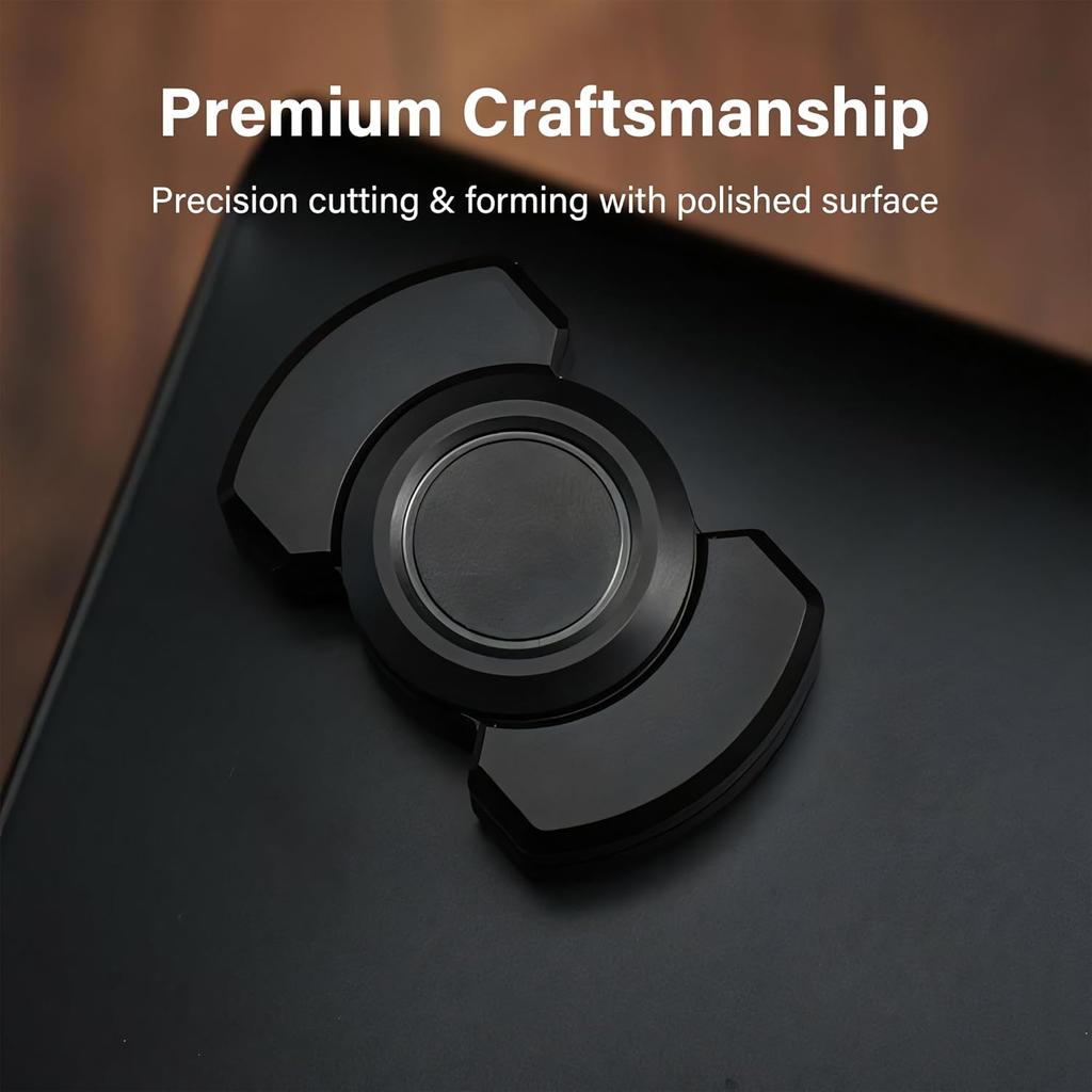 Zabawki Fidget 3 w 1, Metalowy Fidget Slider/Fidget Spinner/Fidget Haptic Slide Clicker, Wymyślny Fidget Spinner Zabawki Biurkowe do Łagodzenia Lęku i Stresu