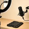 8 Slot Microphones Stand Holder Tray For Studio Recording Stage Performances Of Carbon Steel