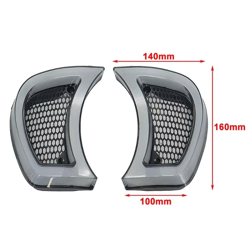 Motorcycle Tracer Headlight Vent Accent LED Indicator Lights For Harley Road Glide 2015 2016 2017 2018