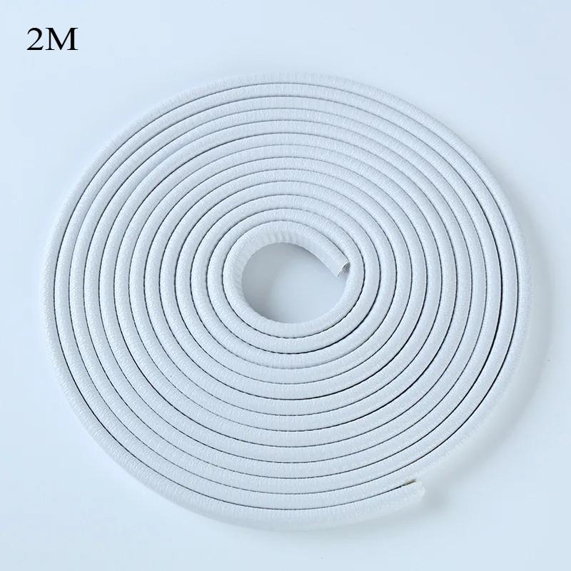 2/5M Car Door Anti Collision Strip with Steel Disc Bumper Trim Edge Scratch Protector Strip Sealing Guard Styling Car Decor