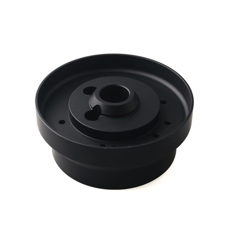 5&6 Hole Steering Wheel Hub Adapter for Chevy GMC Truck 1969-1994, Black
