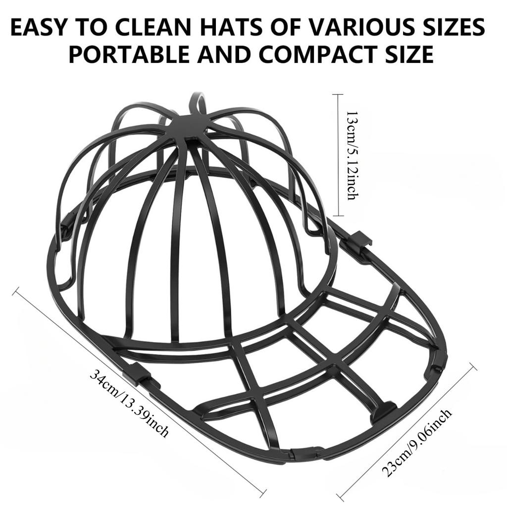 2 Pack Hat Washer for Baseball Cap Washer Cage for Washing Machine,Ball Cap Washing Frame Hat Cleaner Holder Protector for Dishwasher