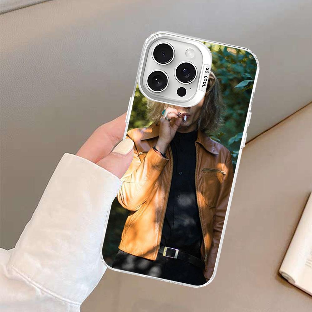 

FHNBLJ Maneskin Damiano Phone Case For IPhone 16 15 14 13 12 11 Pro Max X XR XSMAX 8 7 Plus Matte Shockproof Back Cover iPhone 13pro max
