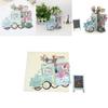 Beautifully Detailed 3d Mother's Day Card For Mum With Flower Van Theme