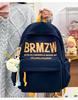 Color Block Canvas Backpack for Girls – Large Capacity School Bag