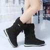 Large Size Fall and Winter New Padded Thickened Snow Boots Women's Cotton Boots Snow Boots