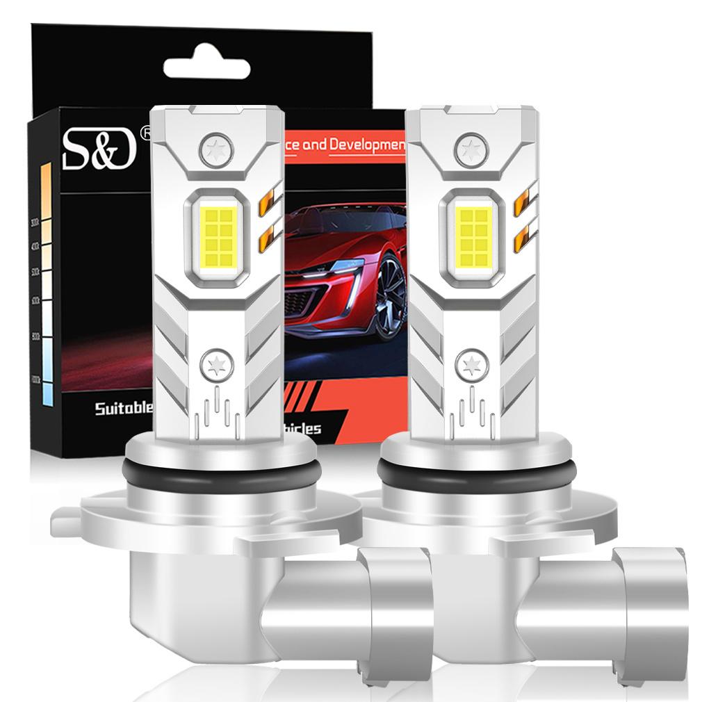 2 Stück H4 LED Scheinwerfer Canbus 25000LM H7 LED Glühbirnen H11 H8 9005 HB3 9006 HB4 H27 880 Auto Kupferrohr Scheinwerfer Auto Lüfterlos Nebelscheinwerfer 6000K 12V