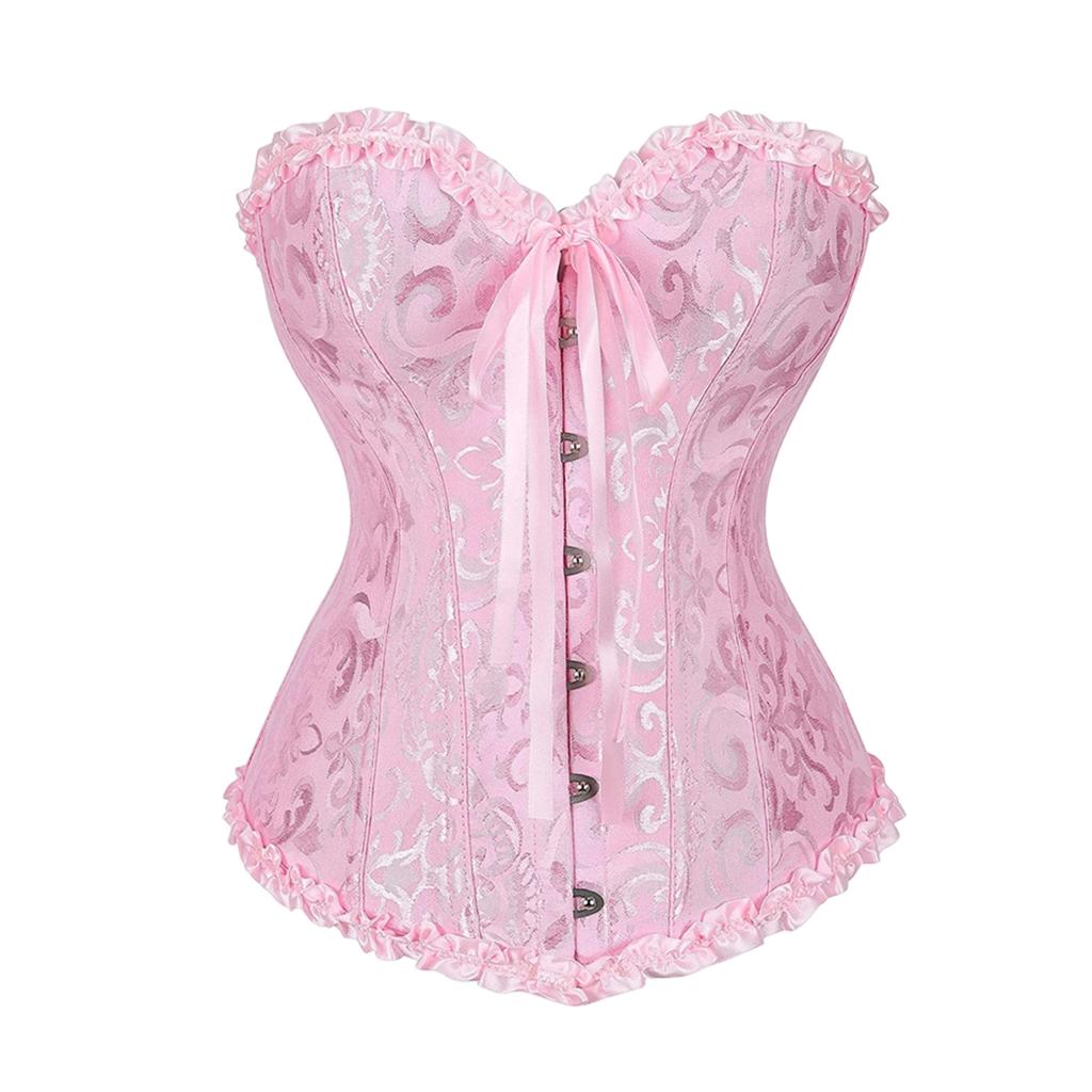 Women's Lace-Up Corset Top Bustier for Costume