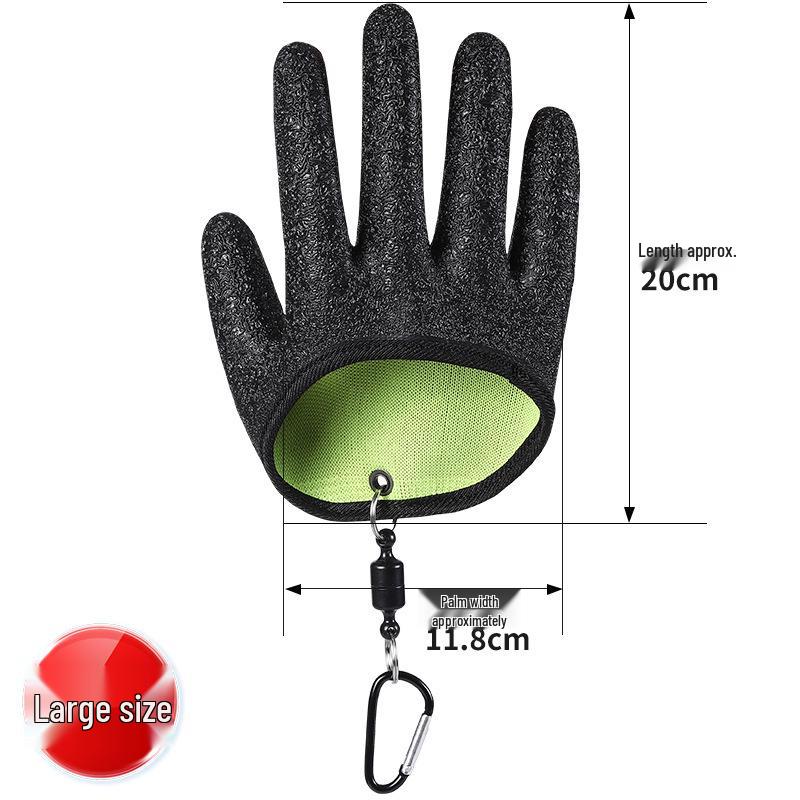 Non-slip Anti-puncture Fishing Gloves with Magnetic Buckle