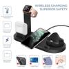 4 in 1 kabelloser Ladeständer für Apple Watch iPhone 14 13 12 11 Pro Max Airpods Pro Qi Schnellladegeräte Dockstation für Samsung S23 S22 Ultra