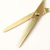 DEEDS GUZ Gold Titanium Scissor Thinning Set by a Japanese Scissors Manufacturer Specializing In Haircuts and Professional [PF] (6.0 Inches) DEEDS,