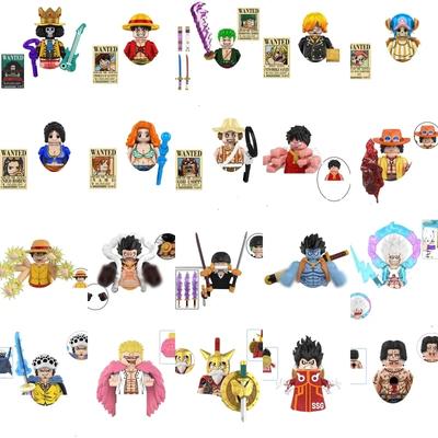 Latest Version Building Blocks Japan Anime Bricks Dolls Mini Action Toy Figures Assemble Blocks Children Gifts